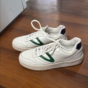 White and Green Women’s Sneakers